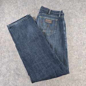Wrangler 20X Jeans Men's 34x34 Dark Wash Blue Denim Cotton Classic High Rise